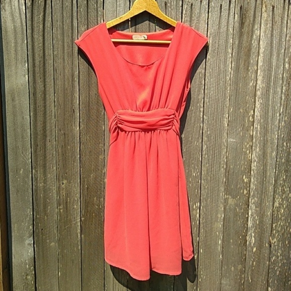 Pins & Needles Urban Outfitters Hot Coral Dress - Picture 3 of 5